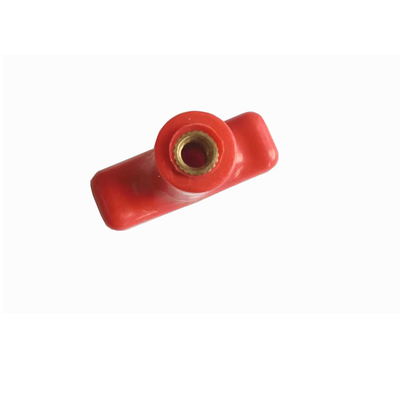 การใช้งานล็อค ติดต่อปลายสายไฟฟ้า T-Handle สีแดง