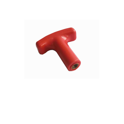 การใช้งานล็อค ติดต่อปลายสายไฟฟ้า T-Handle สีแดง