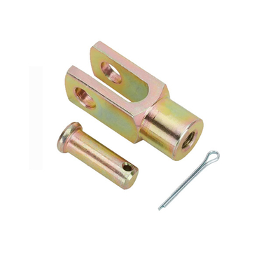 สแตนเลสสแตนเลสกระบอก Clevis Pin Cotter Threaded Clevis Pin เหล็กปูน