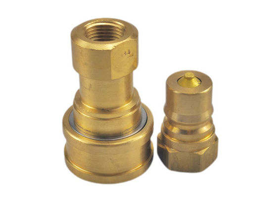 ISO7241B 0.75 นิ้ว ไฮดรอลิก ทองแดง Quick Coupler