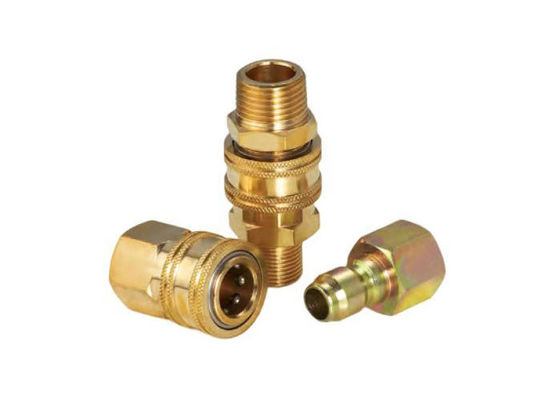 1/4 CNC การแปรรูปทองแดง Quick Coupler รองรับกับ Parkera Hansen St