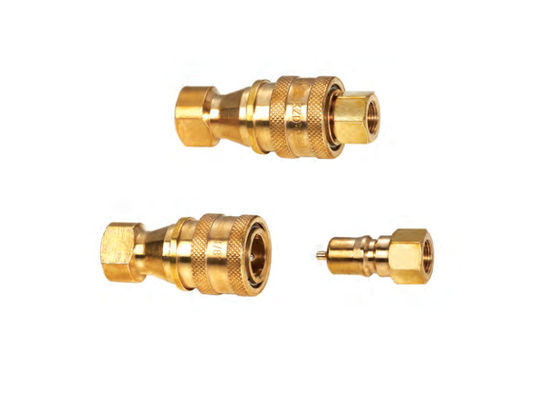 สีเหลืองทองแดง Quick Coupler สําหรับระบบท่อน้ํา