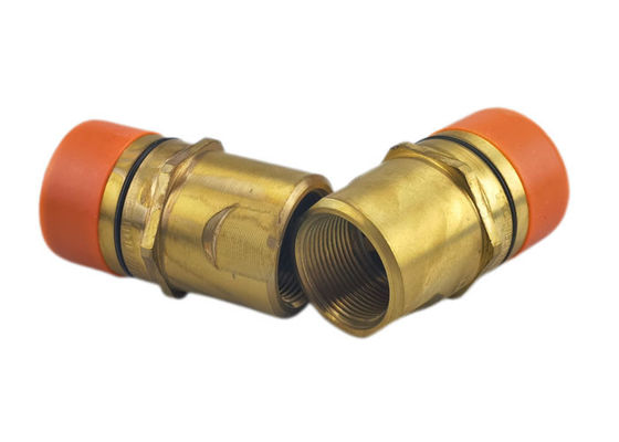 NBR Threaded Quick Connect, ทองแดง ไฮดรอลิก Quick Connect คอปปิ้ง