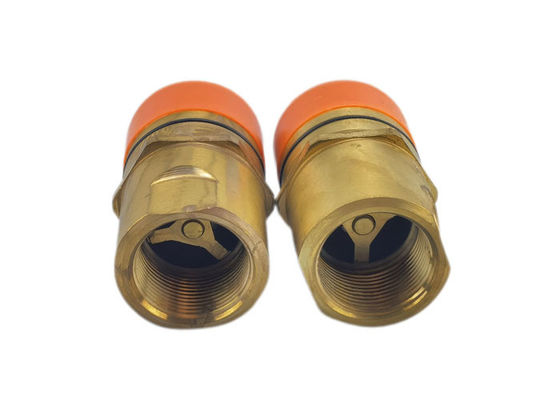NBR Threaded Quick Connect, ทองแดง ไฮดรอลิก Quick Connect คอปปิ้ง