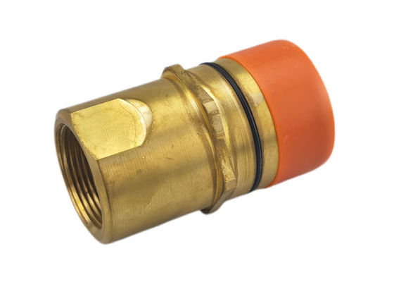 1-1/4" Thread Locked Brass Hydraulic Quick Connect Fittings เครื่องเชื่อมต่อเร็ว