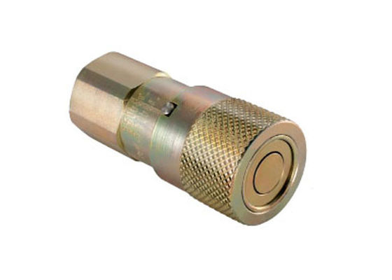 IATF16949 สแตนเลส Flat Face Coupler 0.25'' Flat Face Quick Disconnect เครื่องเชื่อมต่อแบบเรียบ