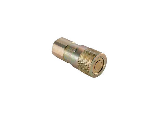 IATF16949 สแตนเลส Flat Face Coupler 0.25'' Flat Face Quick Disconnect เครื่องเชื่อมต่อแบบเรียบ