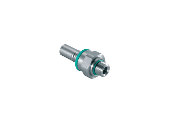 Viton รถไฟฟ้าอุตสาหกรรม BSPP 0.25'' Flat Face Coupler, สแตนเลส