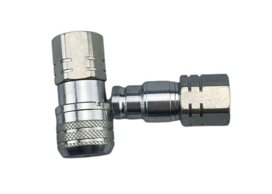 สแตนเลสคาร์บอน 0.25'' Flat Face Coupler สแตนเลส ISO 16028 Flat Face Couplers