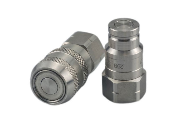 0.5'' ISO16028 NPT ไฮดรอลิก แฟลตเฟส คัพเลอร์รวดเร็ว