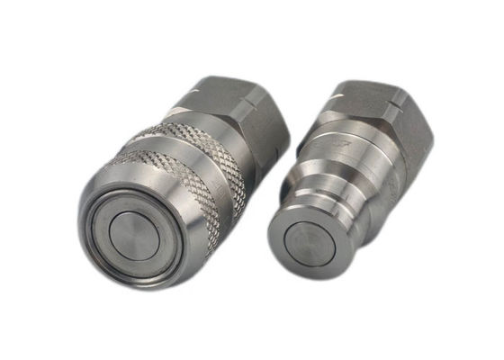 0.75 นิ้ว 316 สแตนเลส BSPP Flat Face Coupler