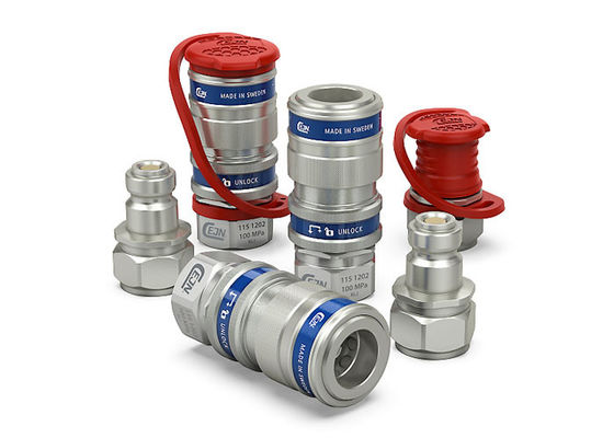 กว้างคลื่น 2.5 มิลลิเมตร ไฮดรอลิก Quick Connect Couplings 100Mpa 6.0L/Min