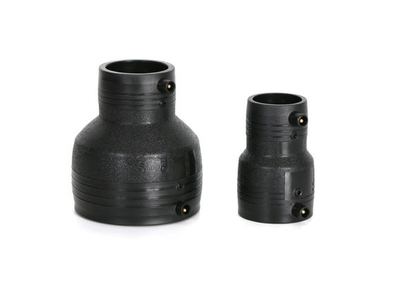 PE100 HDPE อุปกรณ์เชื่อมต่อการเชื่อมต่อไฟฟ้าลดการเชื่อมต่อ 200 X 110mm