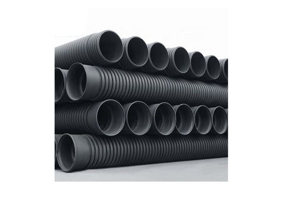 SN8 ท่อระบายน้ําที่ฝังไว้ ท่อระบายน้ําโพลีเอธิลีน HDPE หนังสอง