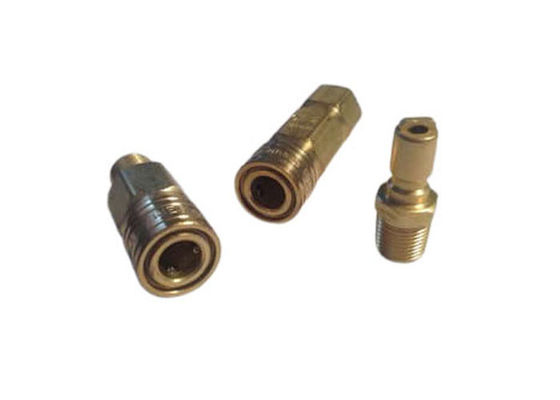 1/4 'ทองแดงการสับสนอากาศการปลดปล่อยเร็ว Pneumatic Quick Coupling