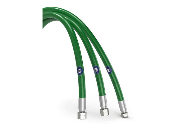 การชําระน้ํามัน 110Mpa หลอดแรงดันสูงสุด สีเขียว ID 6.4MM