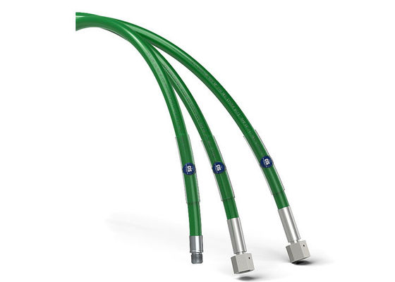 การชําระน้ํามัน 110Mpa หลอดแรงดันสูงสุด สีเขียว ID 6.4MM