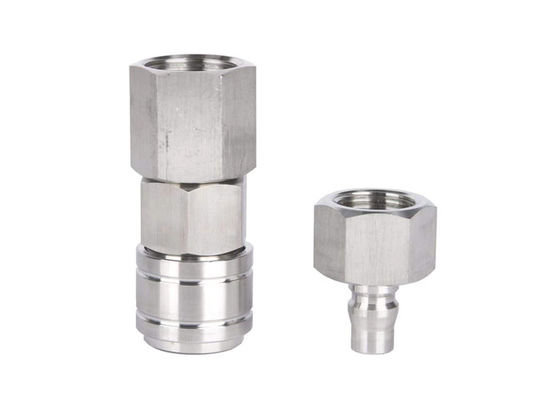 1.5Mpa C ประเภท Quick Connector สแตนเลส 304 สายเชื่อมล็อคตัวเอง