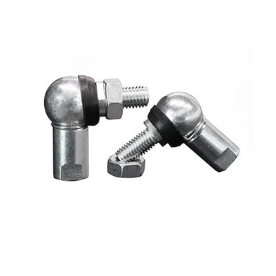 เงินหรือเหลือง สีซิงก์ Plated Angle Ball Joint Rod End Bearing With Rubber Seals IATF16949 รับรอง