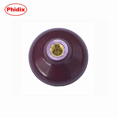2 "เห็ดสีแดง PTO Knob 3/8-24 UNF Thread
