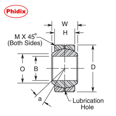 COM Series Precision Spherical Bearings ราคาประหยัด OEM/MRO Solutions พร้อมการติดตั้งแผ่นพิมพ์