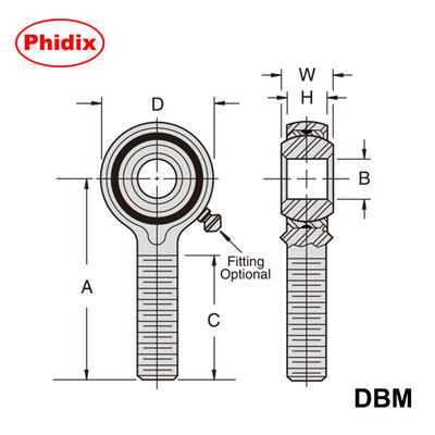 DBM / DBF ซีรีส์เมทริกลูกกลมสกรูประกอบ: น้ํามัน-อัดลมหลอดรถทองแดง, อุณหภูมิสูงและทนทานต่อการกัดกร่อนสําหรับความแม่นยํา CNC / อัตโนมัติ