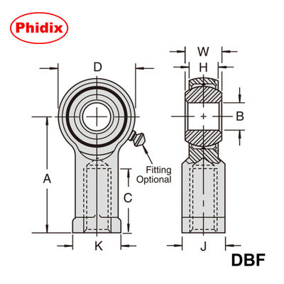 DBM / DBF ซีรีส์เมทริกลูกกลมสกรูประกอบ: น้ํามัน-อัดลมหลอดรถทองแดง, อุณหภูมิสูงและทนทานต่อการกัดกร่อนสําหรับความแม่นยํา CNC / อัตโนมัติ