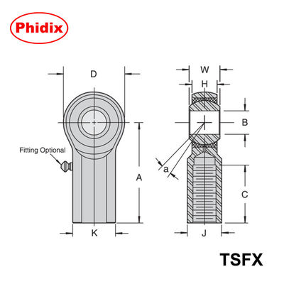 ปลายไม้ TSMX/TSFX ซีรีส์ที่ใช้งานหนัก: การออกแบบโลหะ 3 ชิ้นแม่นยําสําหรับการควบคุมการเคลื่อนไหวภาระสูง