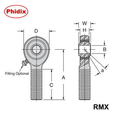 RMX/RMX-T ซีรี่ย์ หนักงาน PTFE-Lined สตาร์ดปลาย จริงๆ ความสามารถในการแบกหน่วยสูงสําหรับอุตสาหกรรมและการแข่งขัน