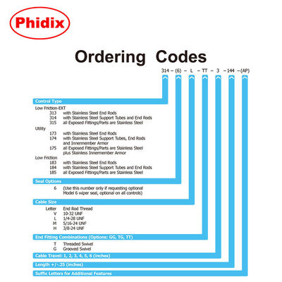 สแตนเลส สายควบคุมเครื่องจักรกล ดันดึงเกียร์ Shift สาย OEM มี