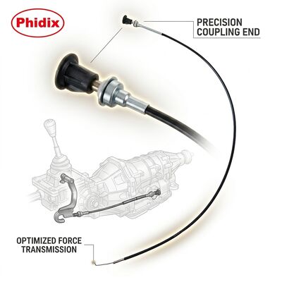 สายดึงกลไกเหล็กไร้สแตนเลสเคลือบไนลอน รวมถึงการเชื่อมต่อสายไฟฟอร์ค ที่ให้การทํางานและความทนทานต่อการสวม