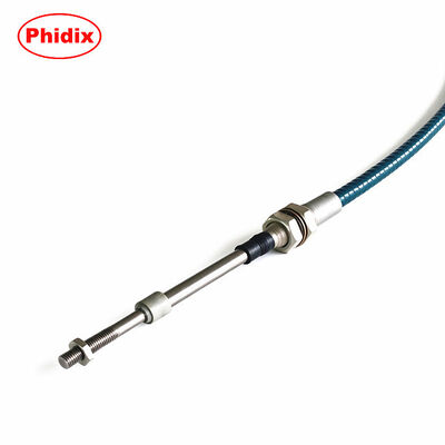 Standard Push Pull Flexible Control Cable With Grooved & Threaded Conduit Cap, Compatible With Clevis, Ball Joint Fittings