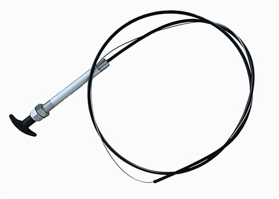 IATF16949 1500MM สายเคเบิลควบคุมเครื่องจักรกล พร้อมมือ T-Lock สีดํา