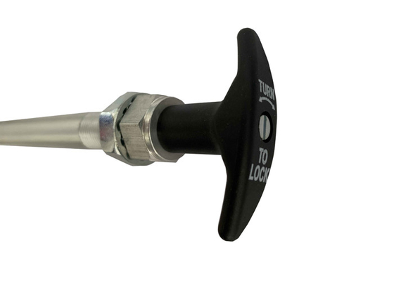 IATF16949 1500MM สายเคเบิลควบคุมเครื่องจักรกล พร้อมมือ T-Lock สีดํา