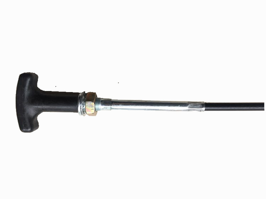 สีดํา T Handle การควบคุมการส่งสายเคเบิลการปั่นเจาะ 3700MM ยาว