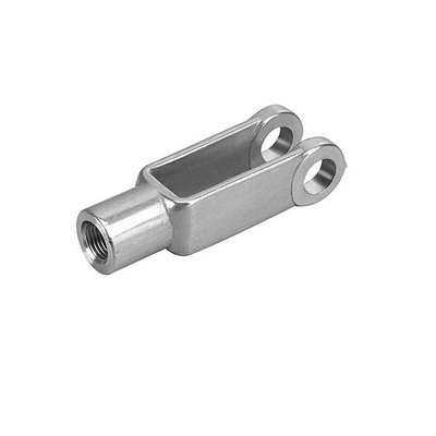 ความต้านทานต่ํา ดันดึง สายไฟฟ้าปลาย Fittings เหล็ก Clevis Thread 1/4 - 28 RH U ฟอร์ค