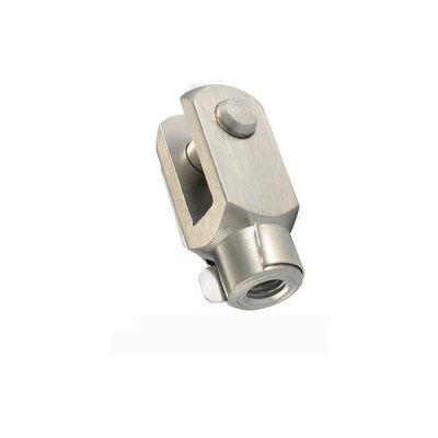 ความต้านทานต่ํา ดันดึง สายไฟฟ้าปลาย Fittings เหล็ก Clevis Thread 1/4 - 28 RH U ฟอร์ค